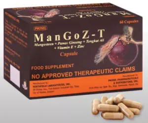 ManGoZ-T (Mangosteen   Ginseng   Zinc   Tongkat Ali)