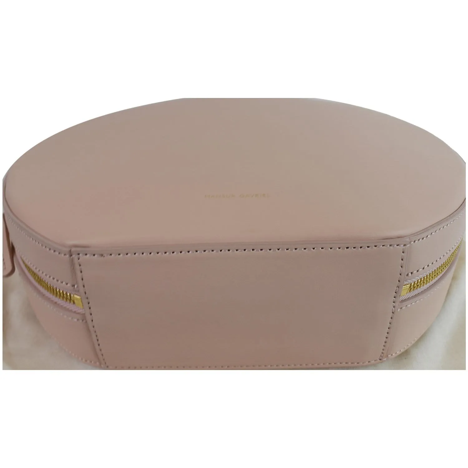 MANSUR GAVRIEL Large Circle Leather Tote Bag Pink