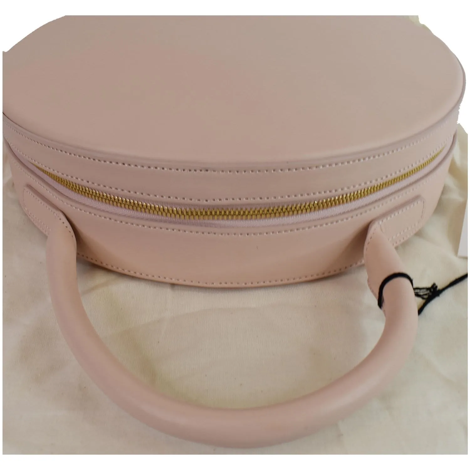 MANSUR GAVRIEL Large Circle Leather Tote Bag Pink