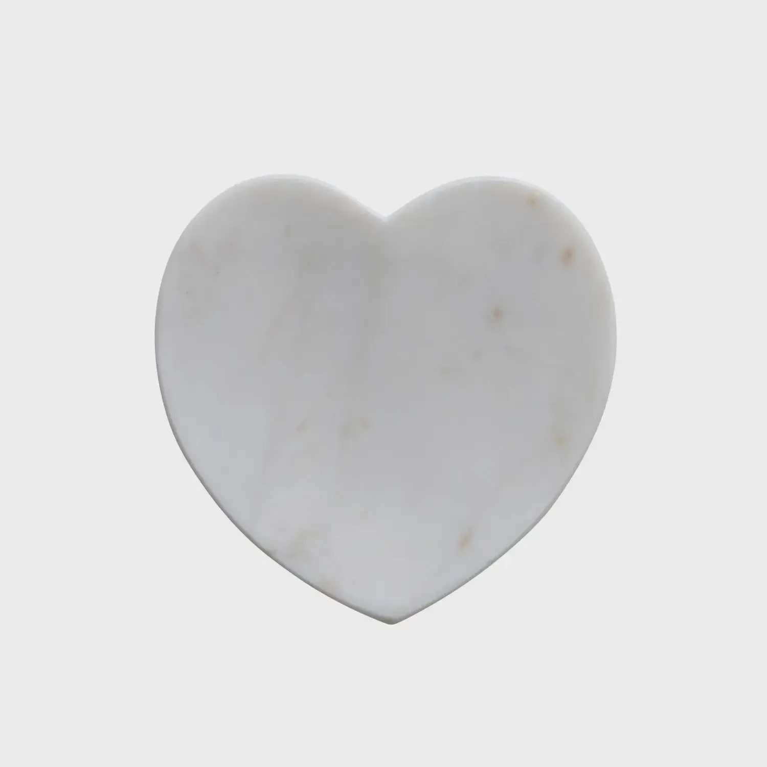 MARBLE HEART SHAPED DISH JEWELRY HOLDER