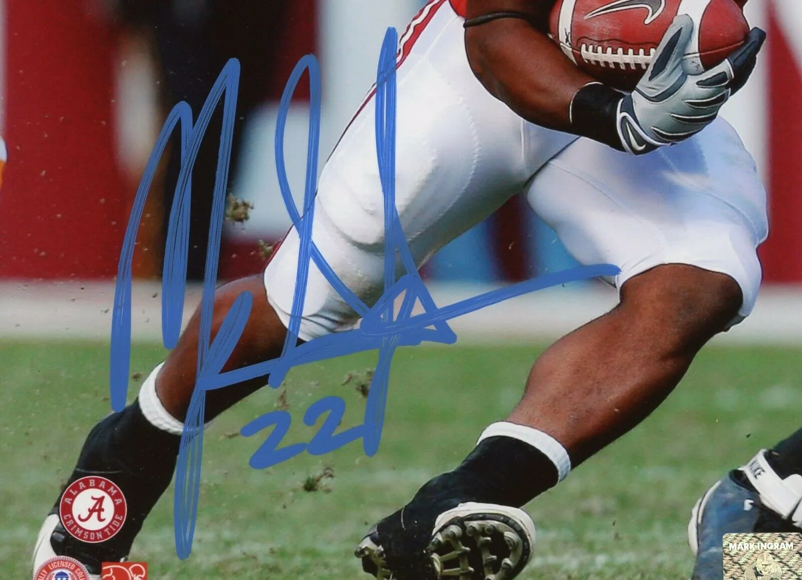 Mark Ingram Signed Alabama Crimson Tide Unframed 8x10 Color Photo - LE of 22