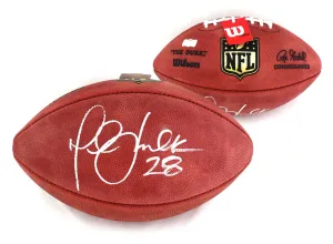Marshall Faulk Signed NFL Authentic Football - Los Angeles Rams