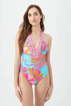 Meilani Border Print One Piece Swimsuit