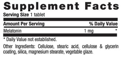 Melatonin 1 mg Rapid Release, 60 tab