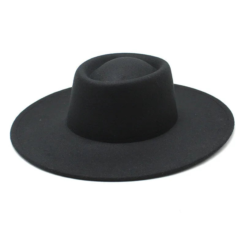 Men And Women Fashion Simple Felt Bowler Hat