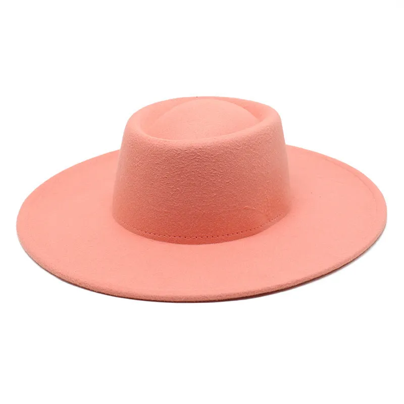 Men And Women Fashion Simple Felt Bowler Hat