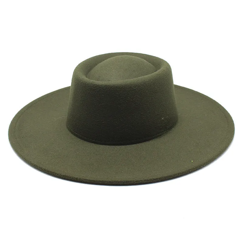 Men And Women Fashion Simple Felt Bowler Hat