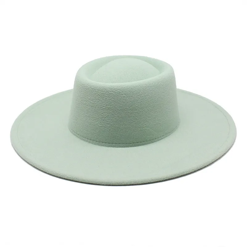 Men And Women Fashion Simple Felt Bowler Hat
