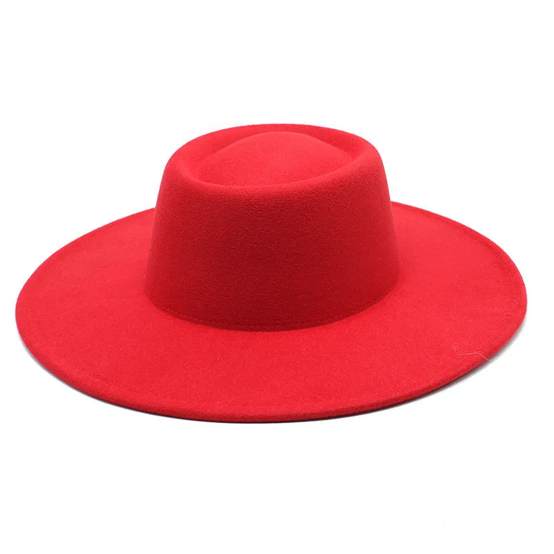 Men And Women Fashion Simple Felt Bowler Hat