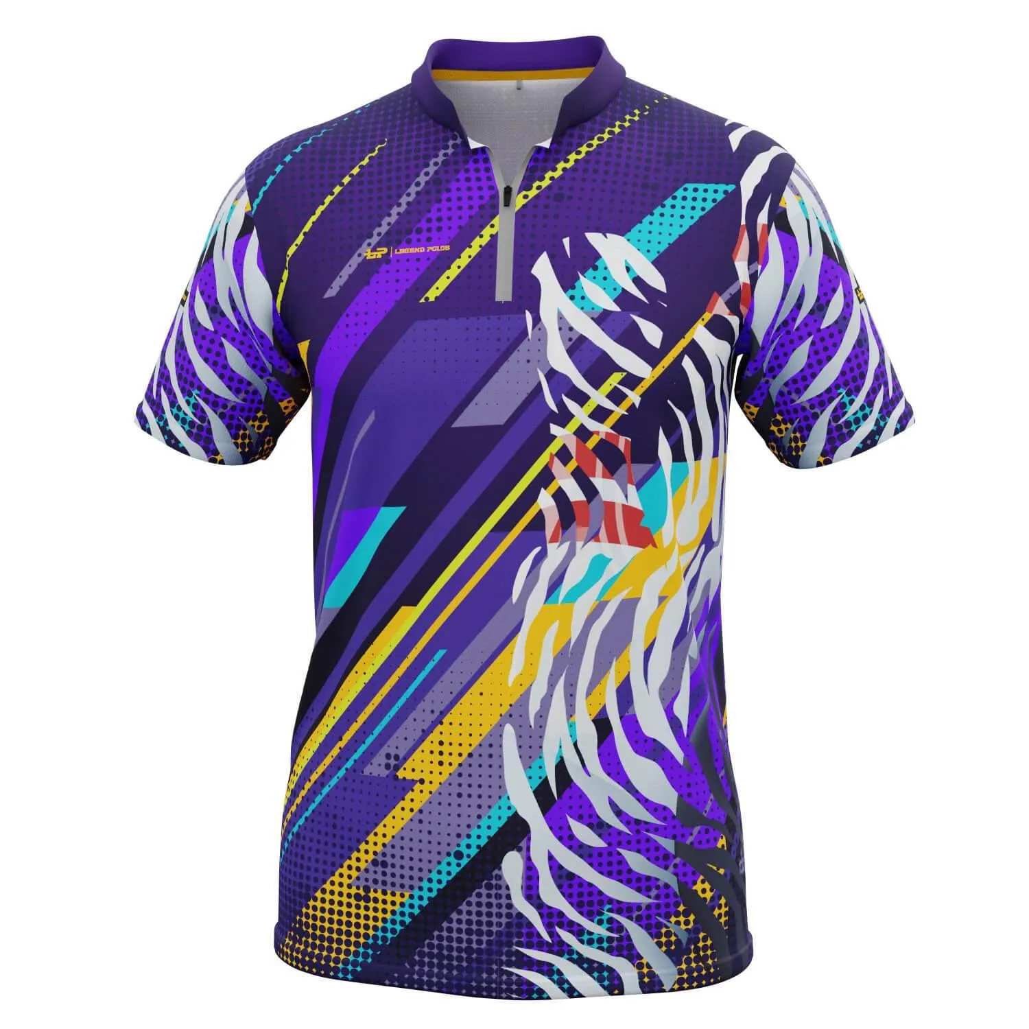 Men's Animal Print Short Sleeve Tenpin Bowling Shirt