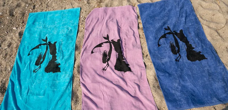 Mermaids on Cape Cod Beach Towel