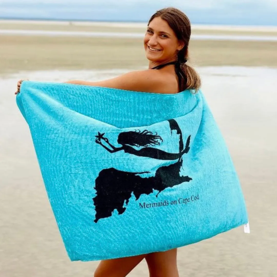 Mermaids on Cape Cod Beach Towel