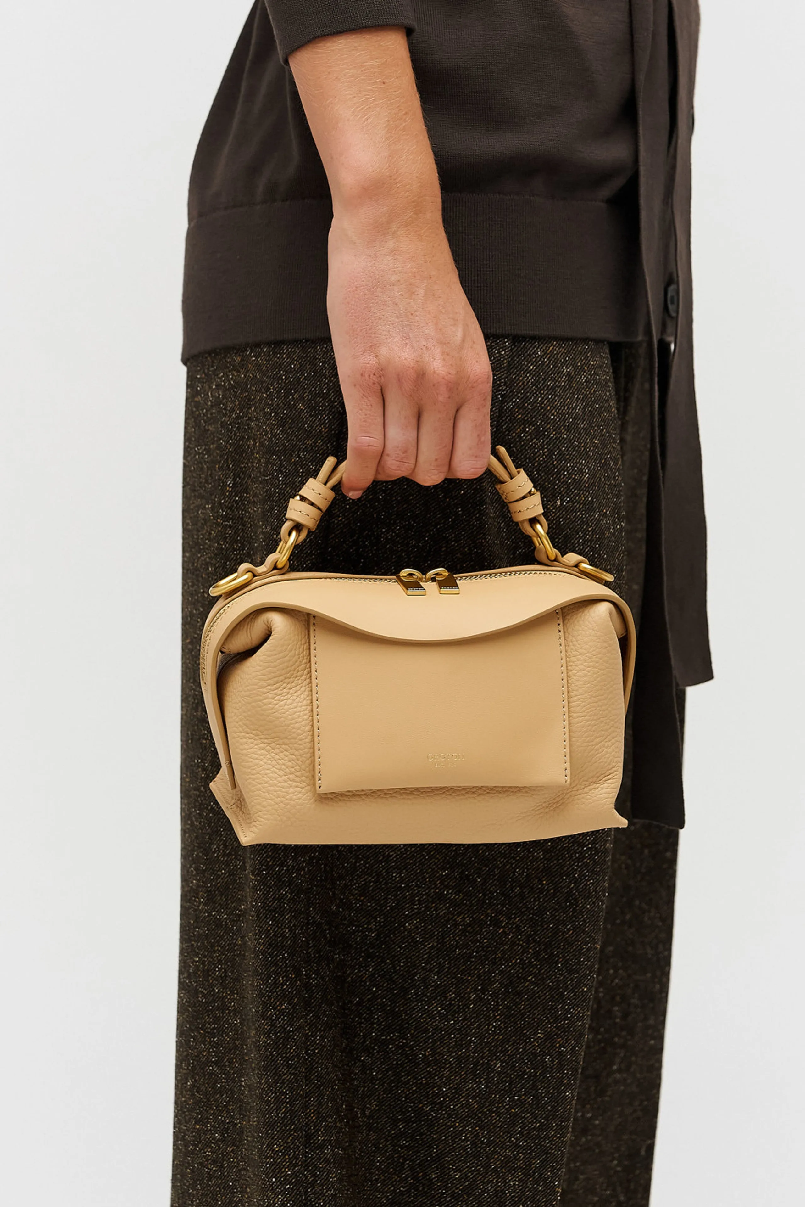 Mica Small Bowler in Biscotti