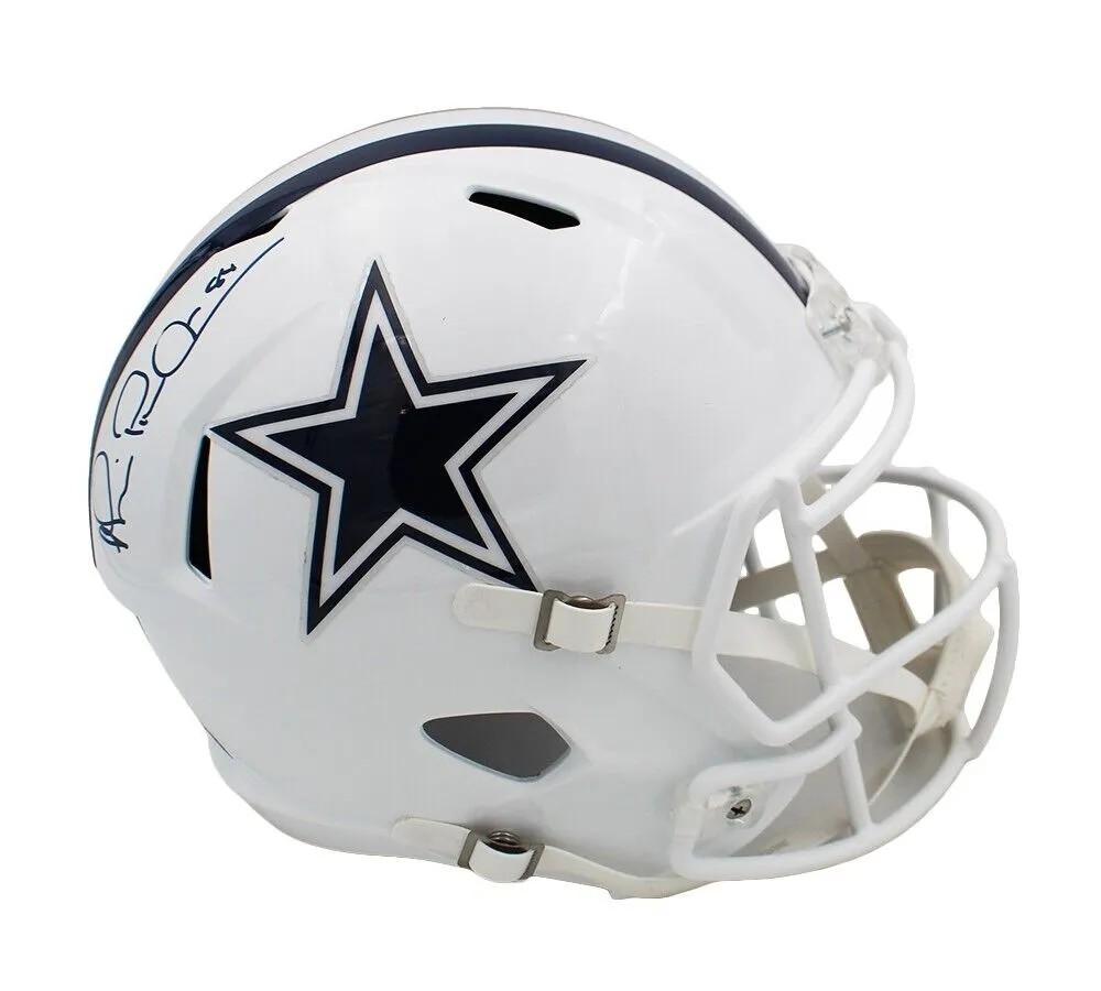 Michael Irvin Signed Dallas Cowboys Speed Full Size Alternate White Helmet