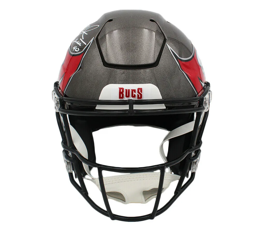 Mike Alstott Signed Tampa Bay Buccaneers Speed Flex Authentic NFL Helmet