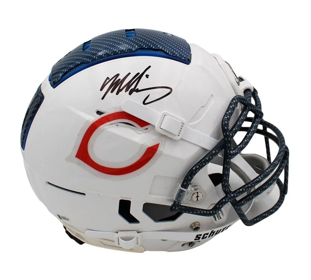Mike Singletary Signed Chicago Bears Schutt F7 Authentic Hydro NFL Helmet