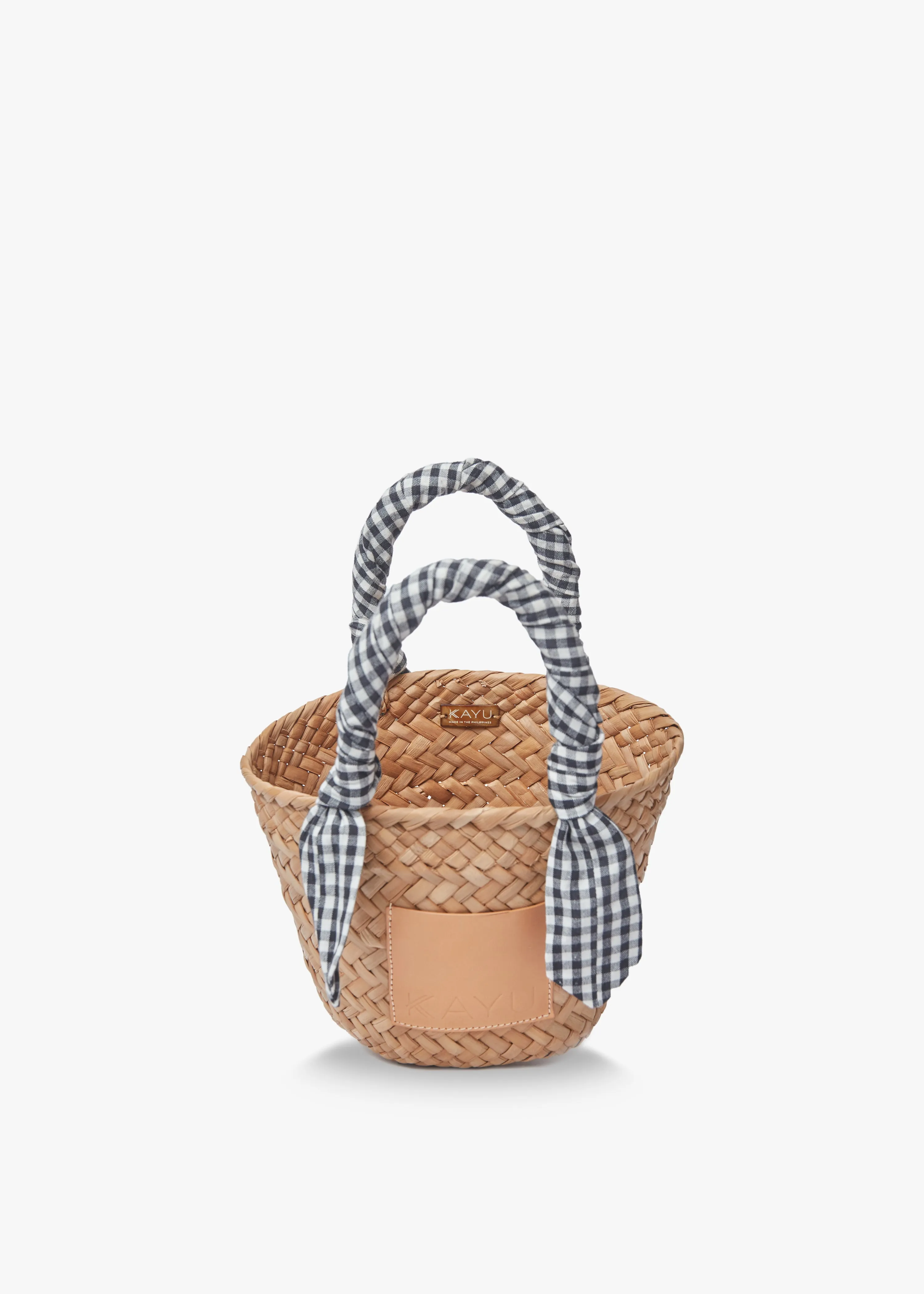 Mini Marlow Straw Scarf Tote Bag