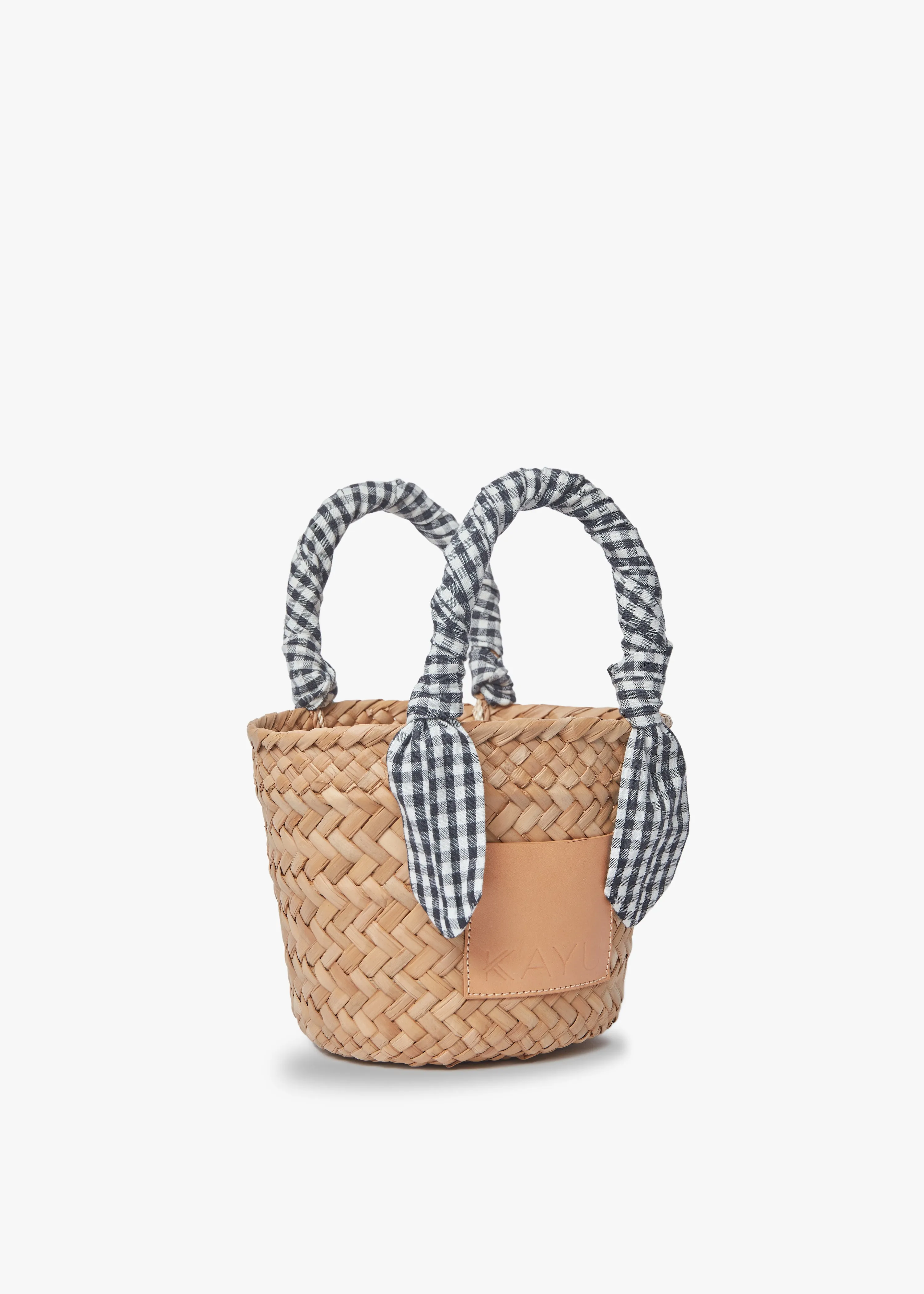 Mini Marlow Straw Scarf Tote Bag