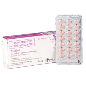 Minipil (Levonorgestrel 100mcg Ethinylestradiol 20mcg)