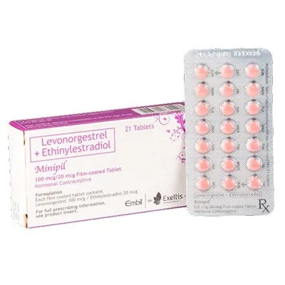 Minipil (Levonorgestrel 100mcg Ethinylestradiol 20mcg)