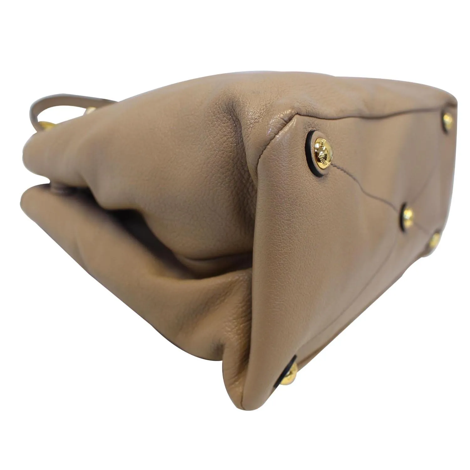 MIU MIU Madras 2 Way Leather Shoulder Bag Beige - 25% OFF