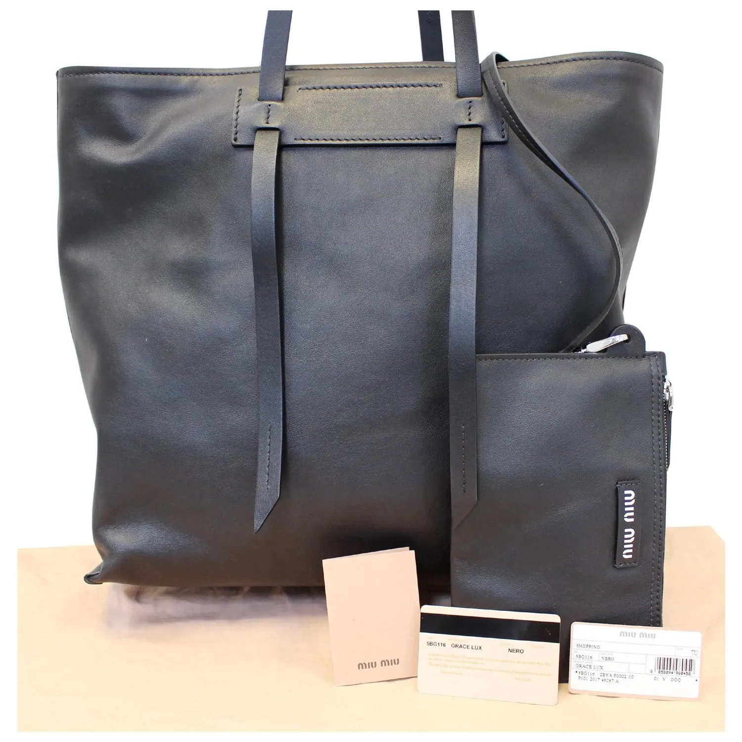 MIU MIU Patch Medium Grace Lux Tote Shoulder Bag - Last Call