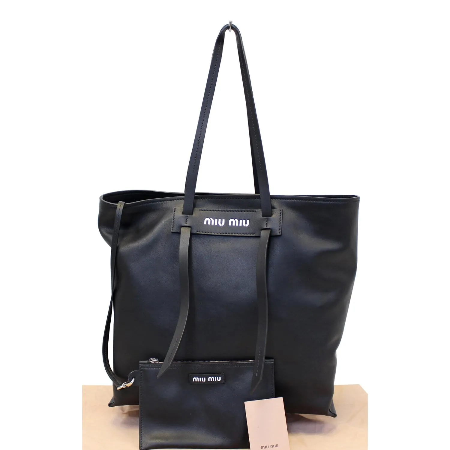 MIU MIU Patch Medium Grace Lux Tote Shoulder Bag - Last Call