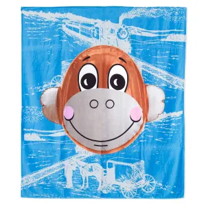 Monkey Train Beach Towel by Jeff Koons