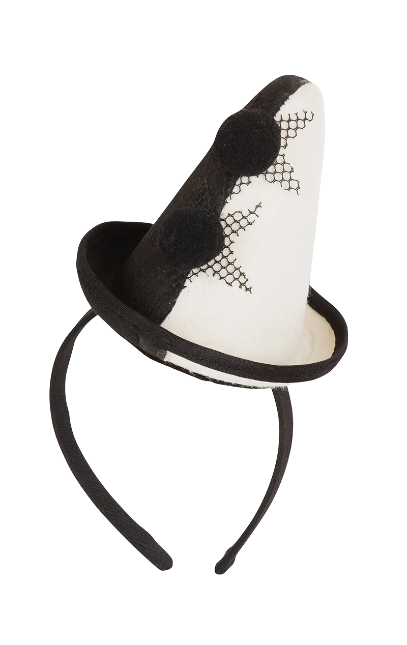 Monochrome Clown Hat Headband