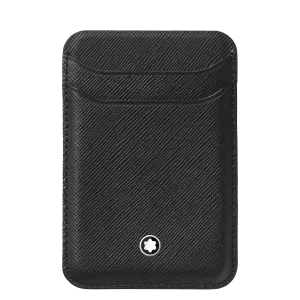 Montblanc Portacarte 2 compartments for iPhone with Apple Magsafe Sartorial Black 130325