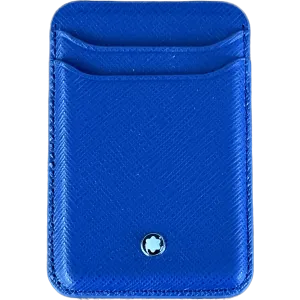 Montblanc Portacarte 2 compartments for iPhone with Apple Magsafe Sartorial Blue 130815