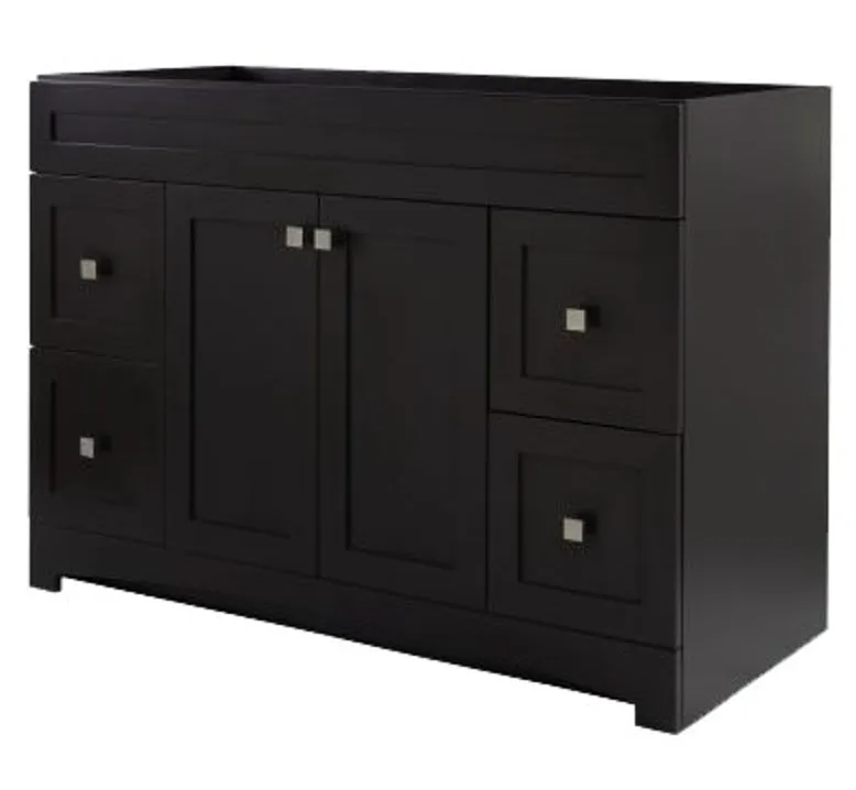 Monterrey Series MXBV4821 Vanity, Black Coffee, 4-Drawer