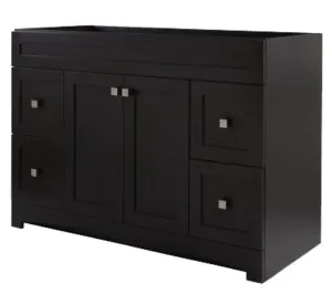 Monterrey Series MXBV4821 Vanity, Black Coffee, 4-Drawer