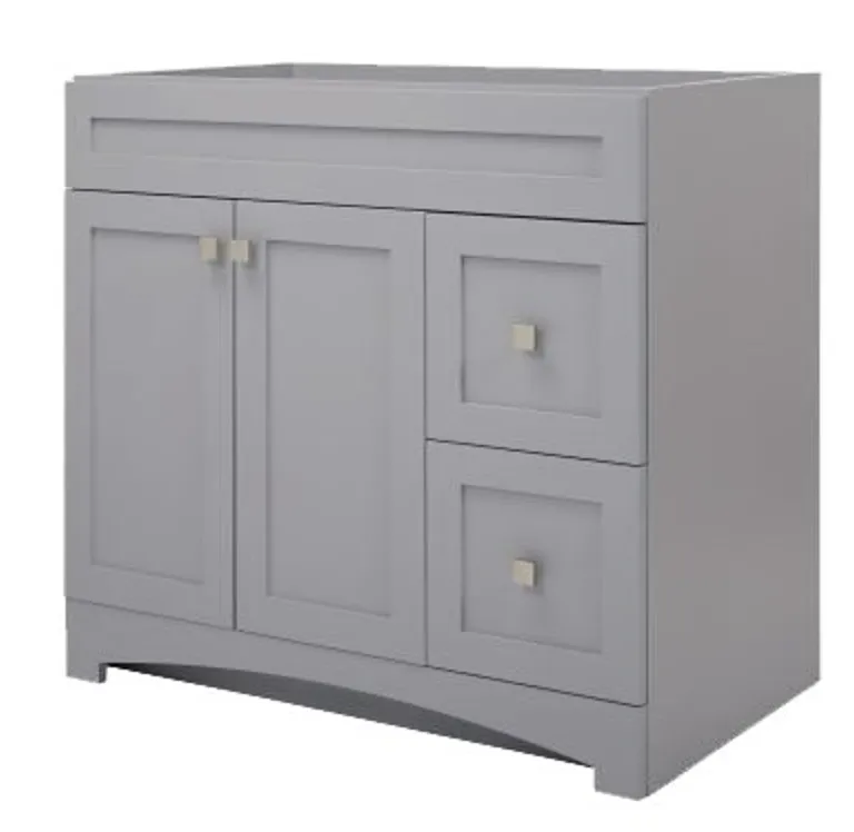 Monterrey Series MXGV3621 Vanity, Cool Gray, 2-Drawer
