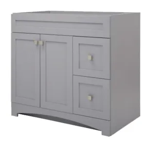 Monterrey Series MXGV3621 Vanity, Cool Gray, 2-Drawer