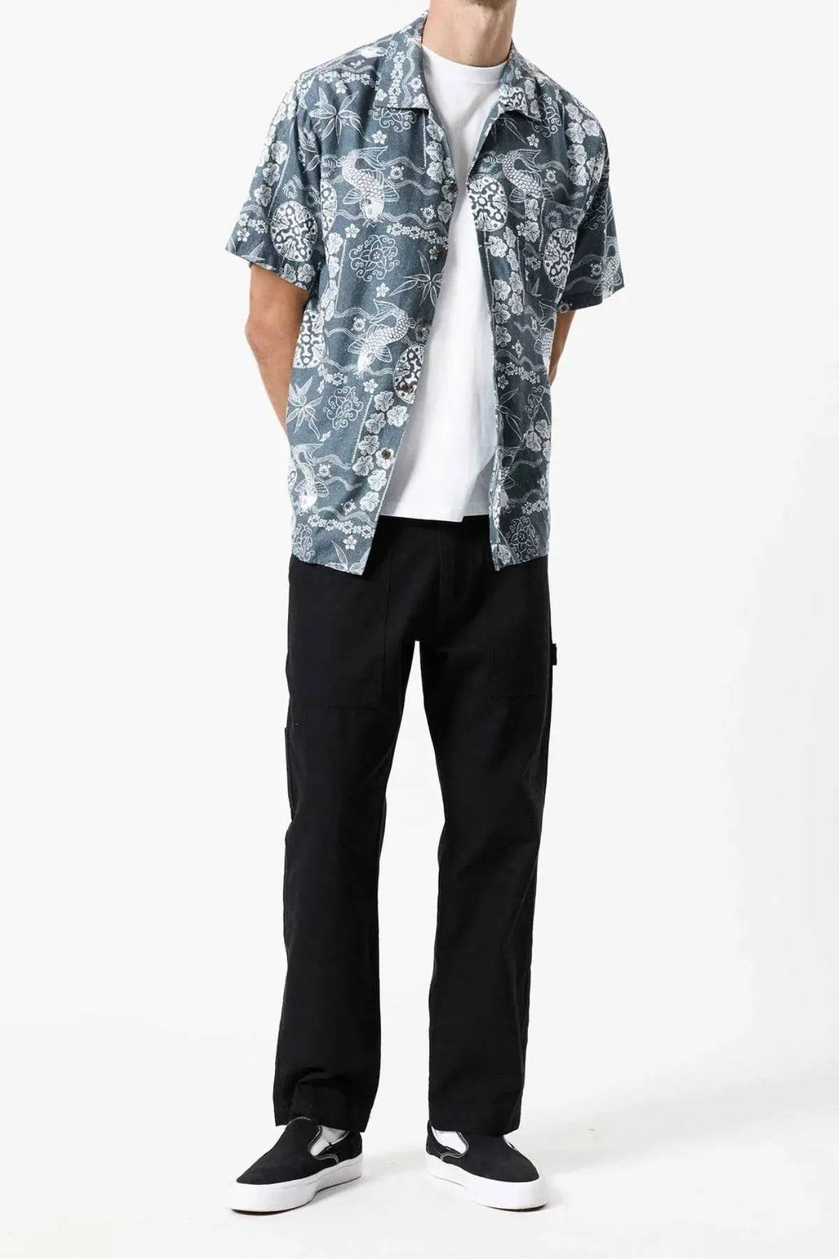 Mr Simple Koi Bowler Short Sleeve Shirt
