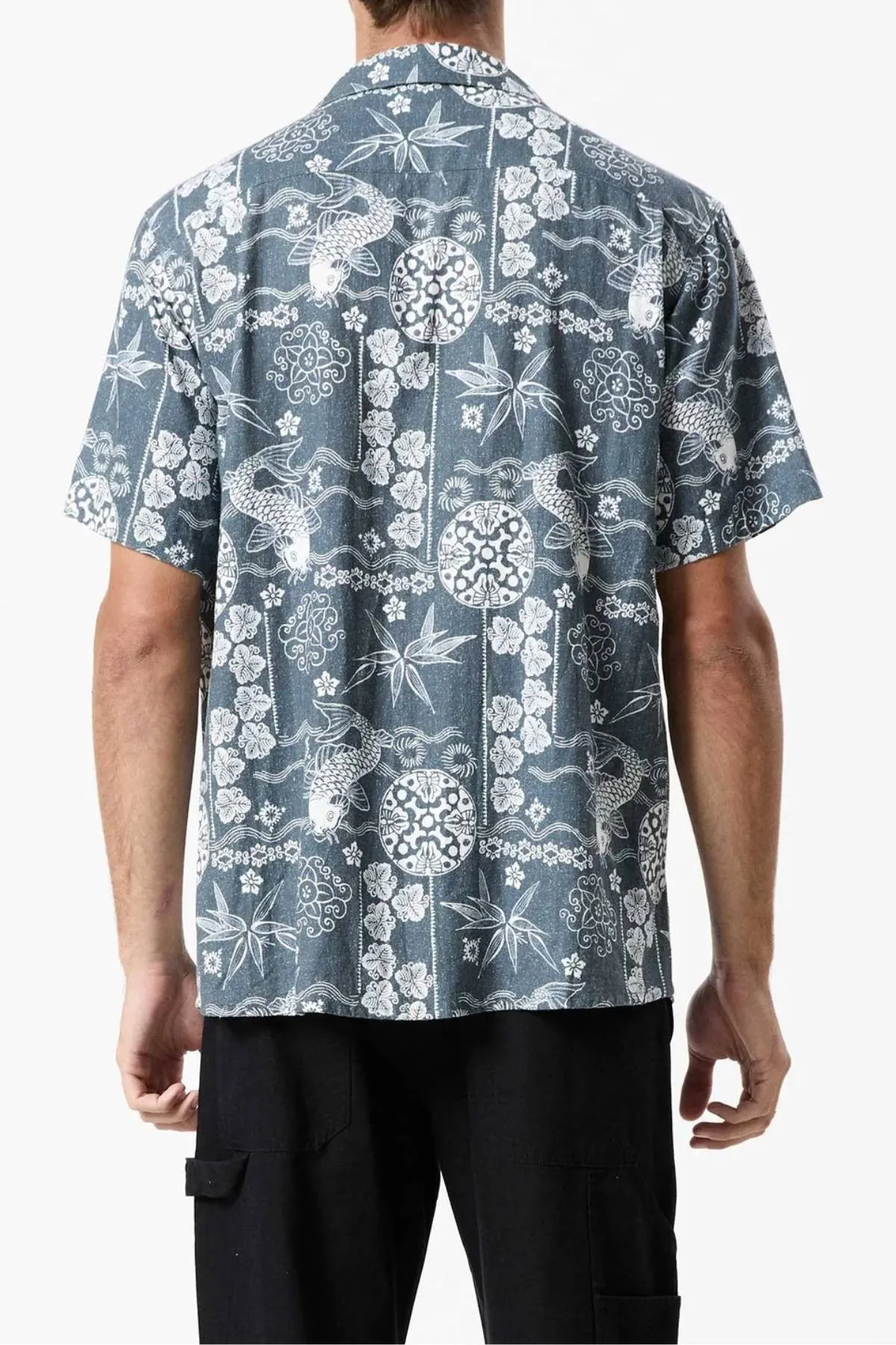 Mr Simple Koi Bowler Short Sleeve Shirt