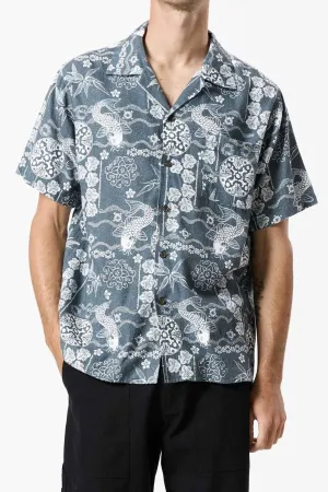 Mr Simple Koi Bowler Short Sleeve Shirt
