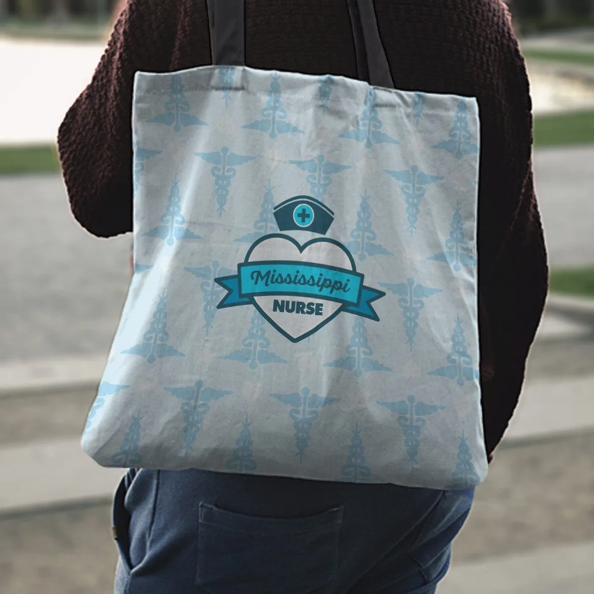 MS Nurse Blue Tote Bag