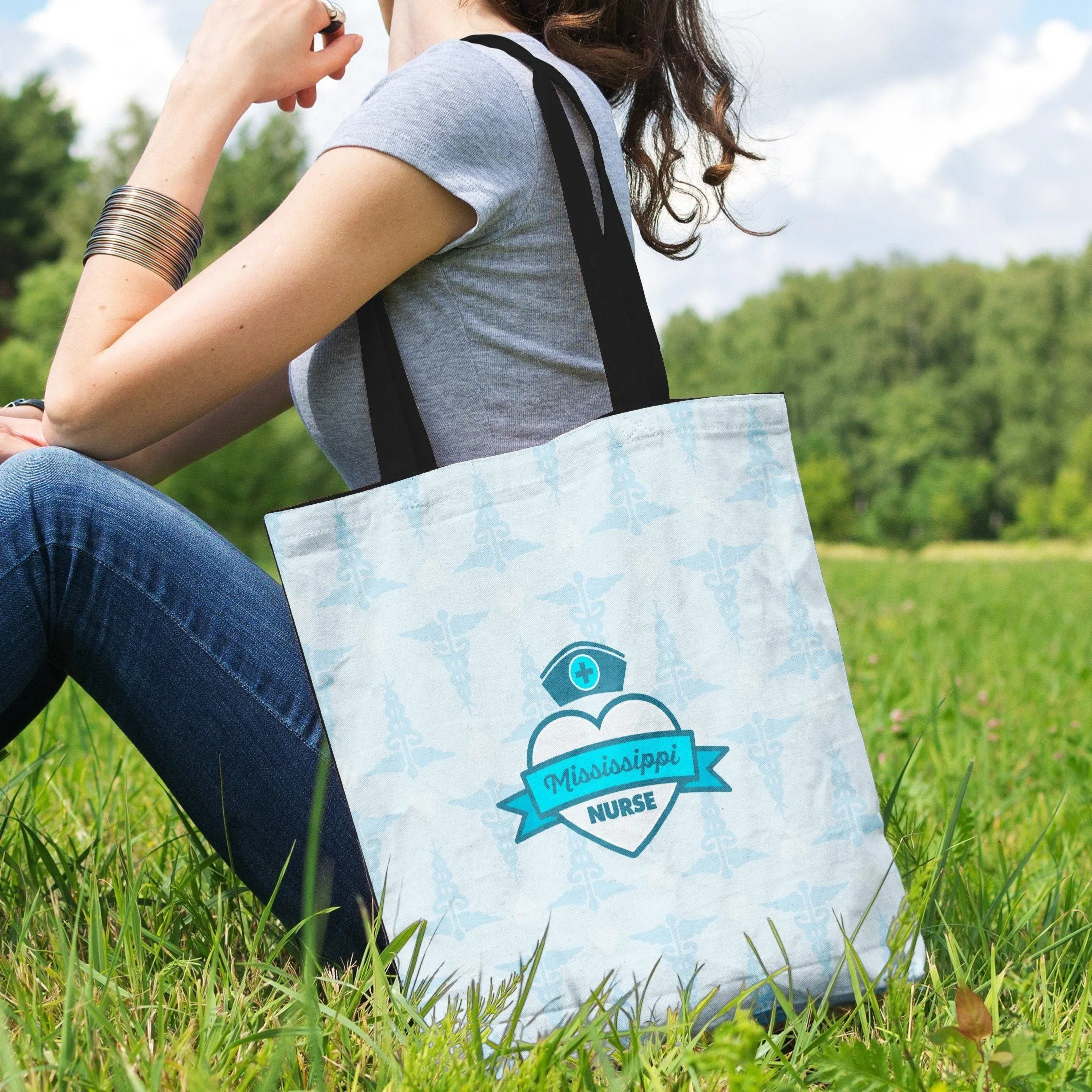 MS Nurse Blue Tote Bag