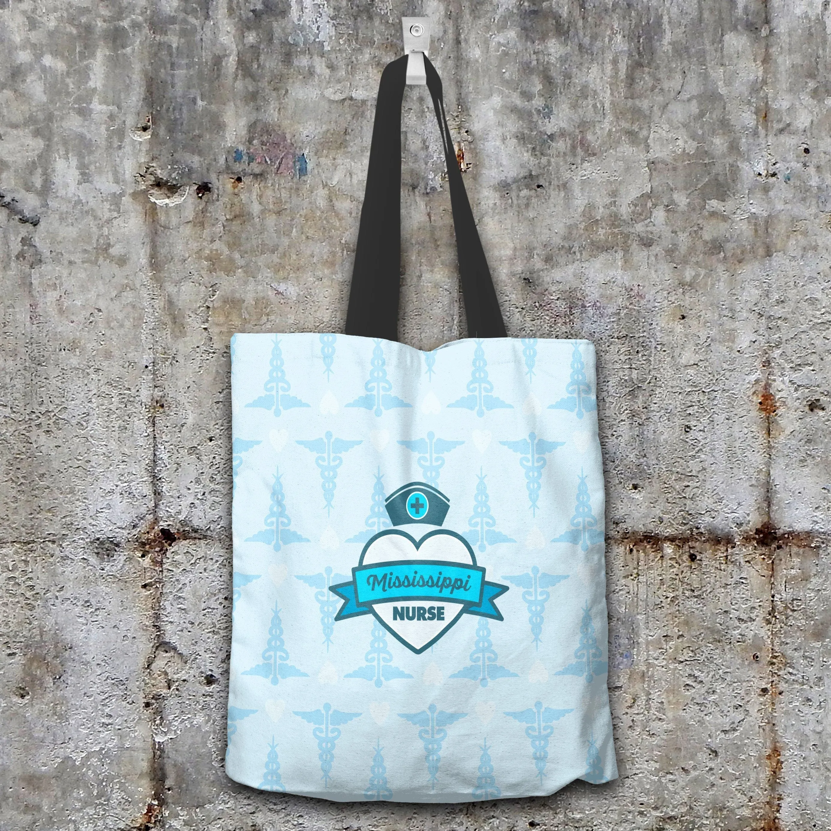 MS Nurse Blue Tote Bag