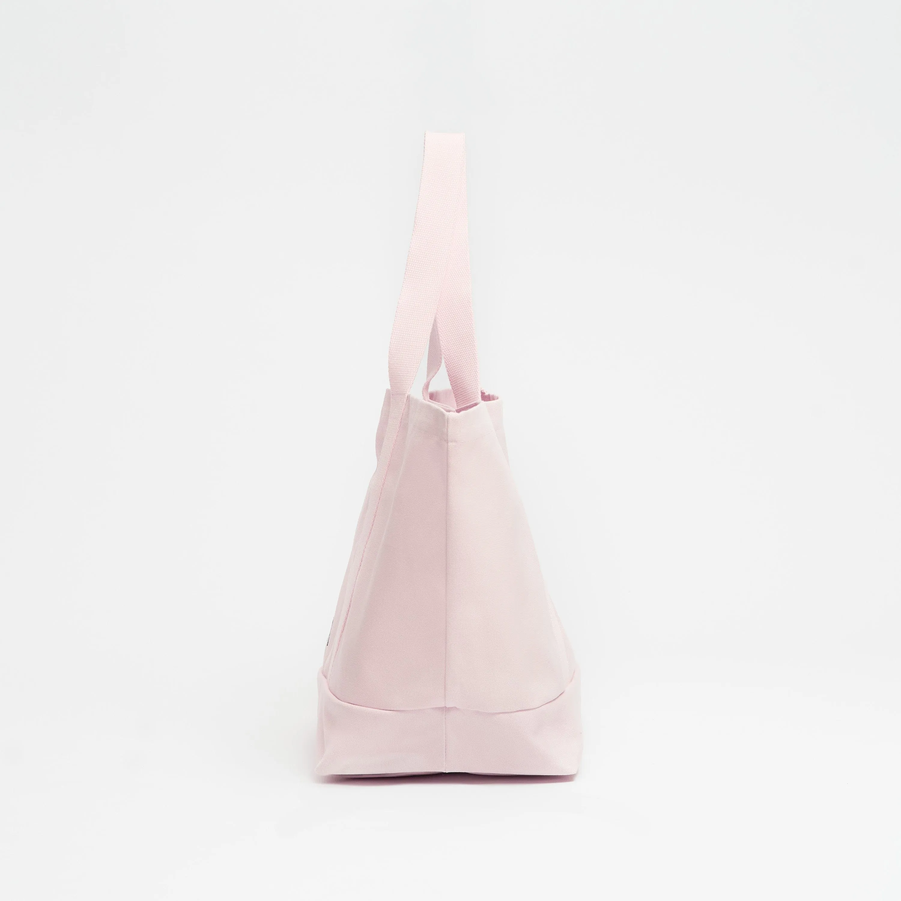 Natural Cotton Canvas Beach Bag | Blush Pink