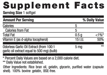 Nature's Garlic, 90 sgel
