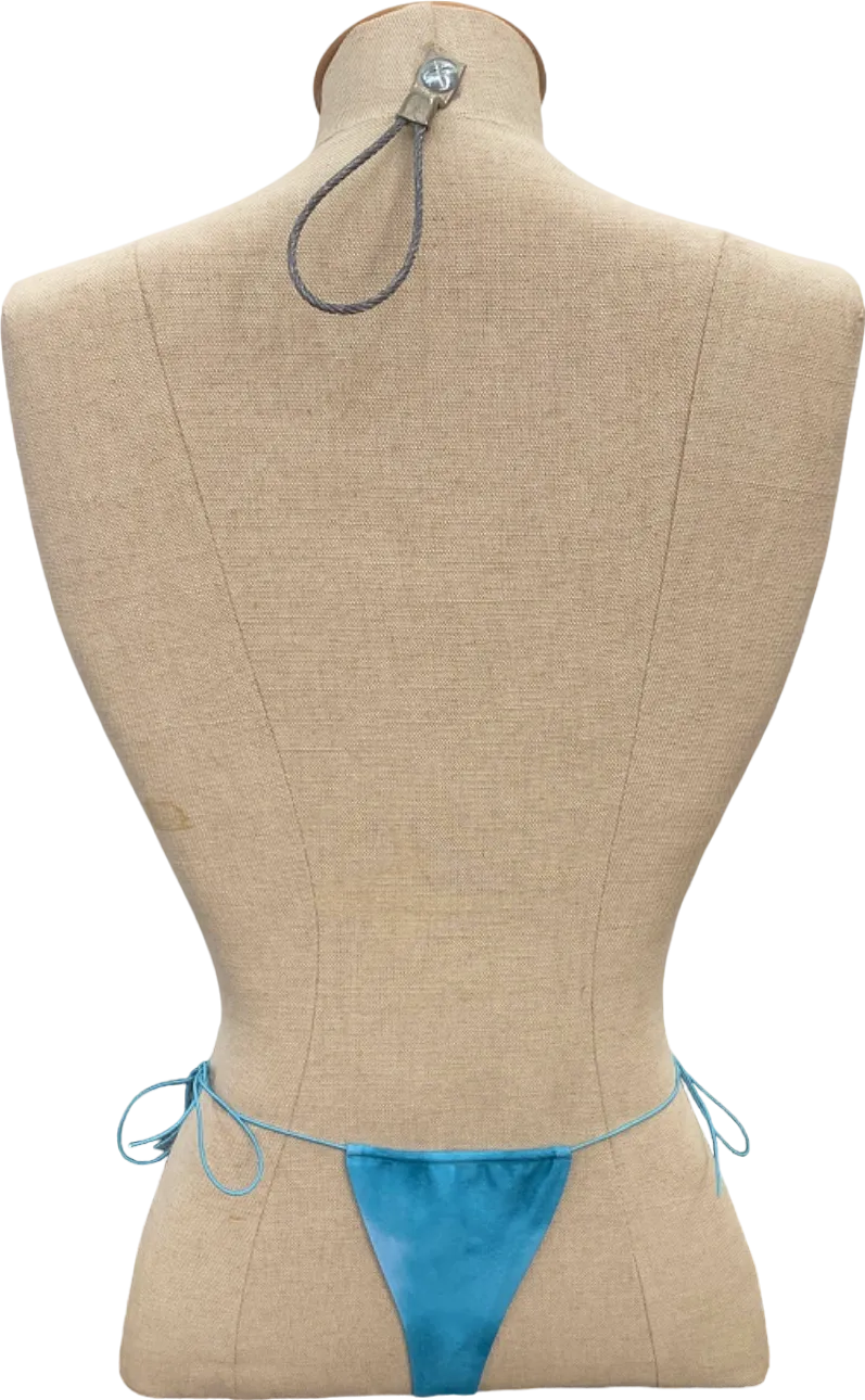 Neena Blue Thong Bottom UK S
