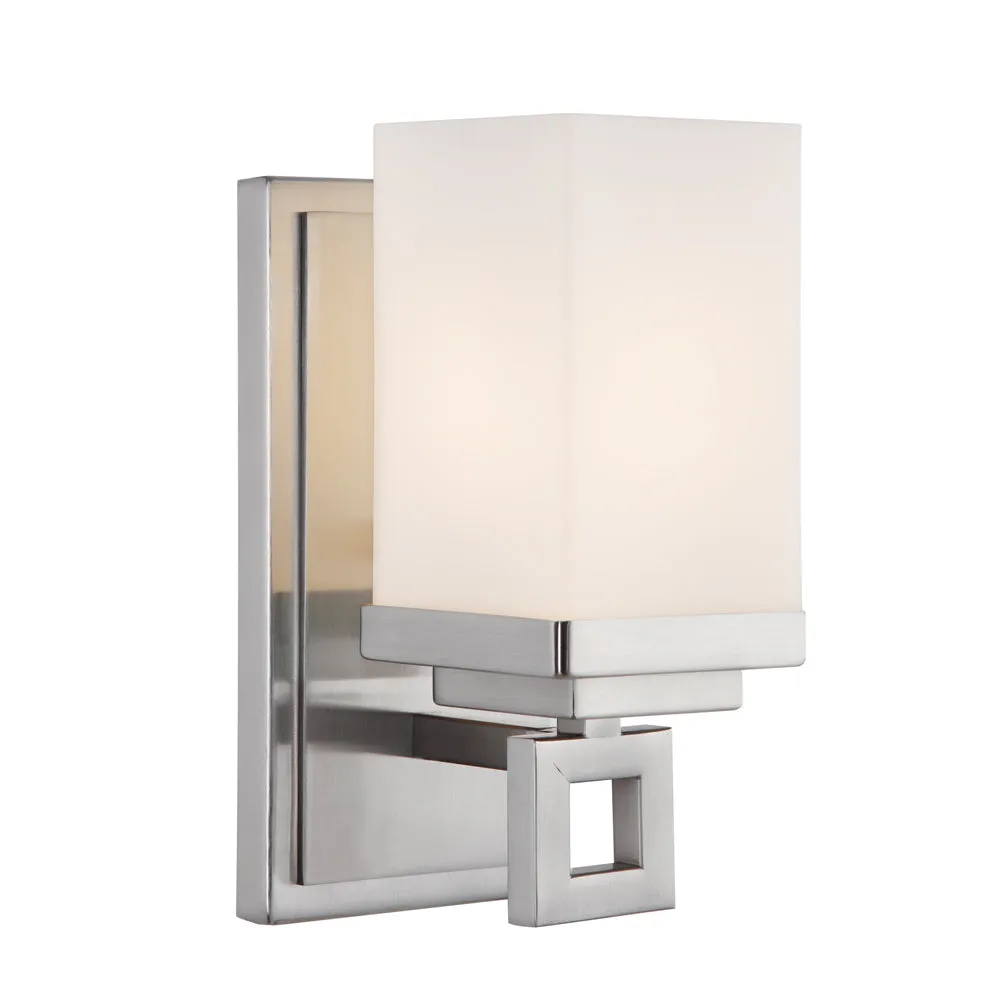 Nelio 1 Light Bath Vanity- Pewter
