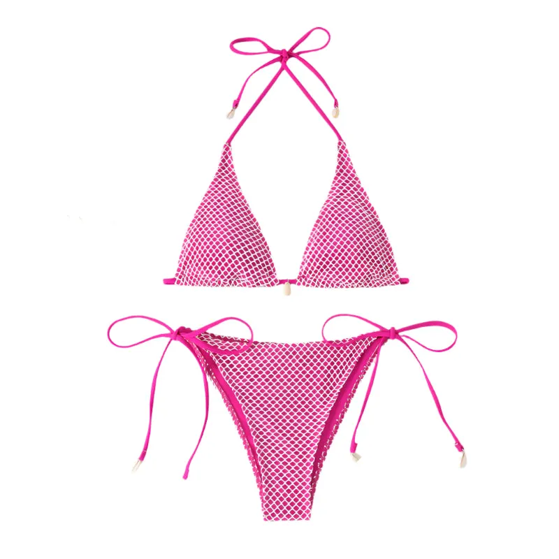 Netted Two Piece Swimsuit