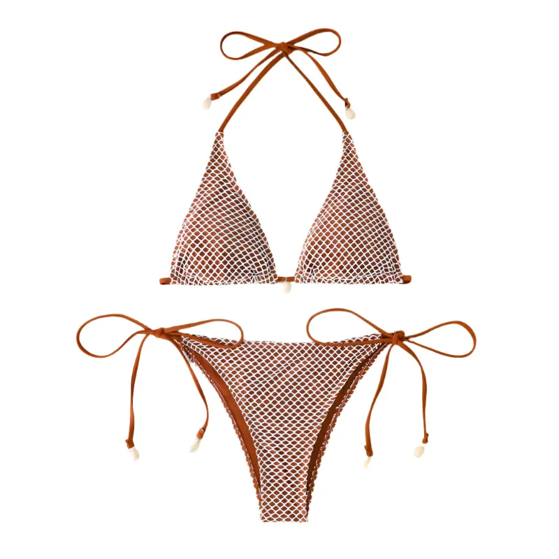 Netted Two Piece Swimsuit