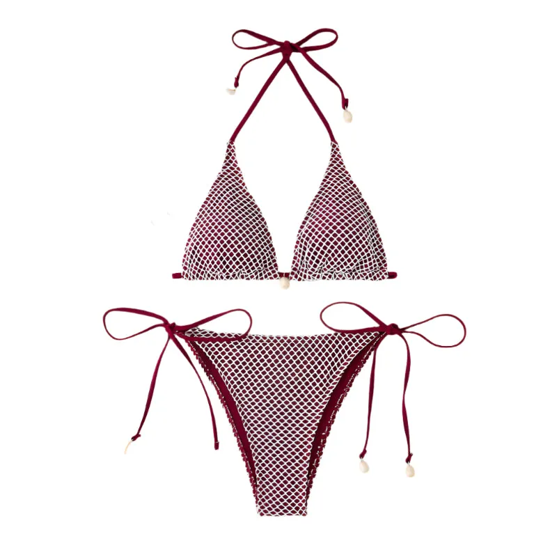 Netted Two Piece Swimsuit