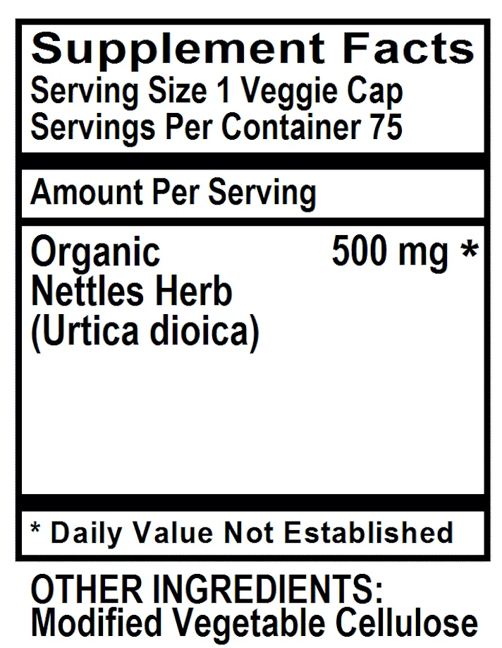 Nettle, 75 vcap