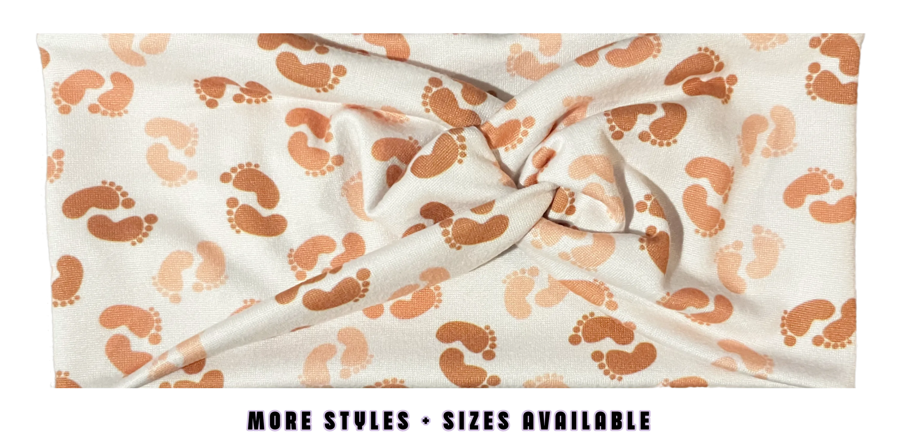 Neutral Baby Feet Headband